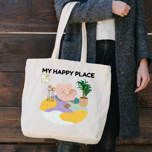 MY HAPPY PLACE-TOTE